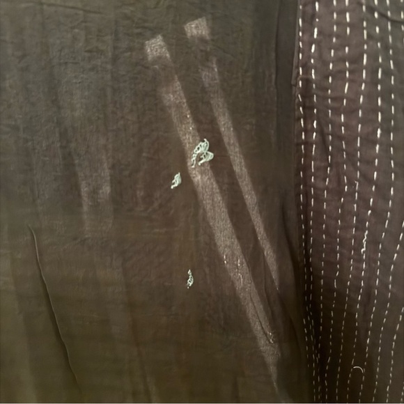 Kantha Bae Utopia Duster Overdyed Crepe Silk Vintage Sari Free Size XS to 3X - Picture 6 of 9